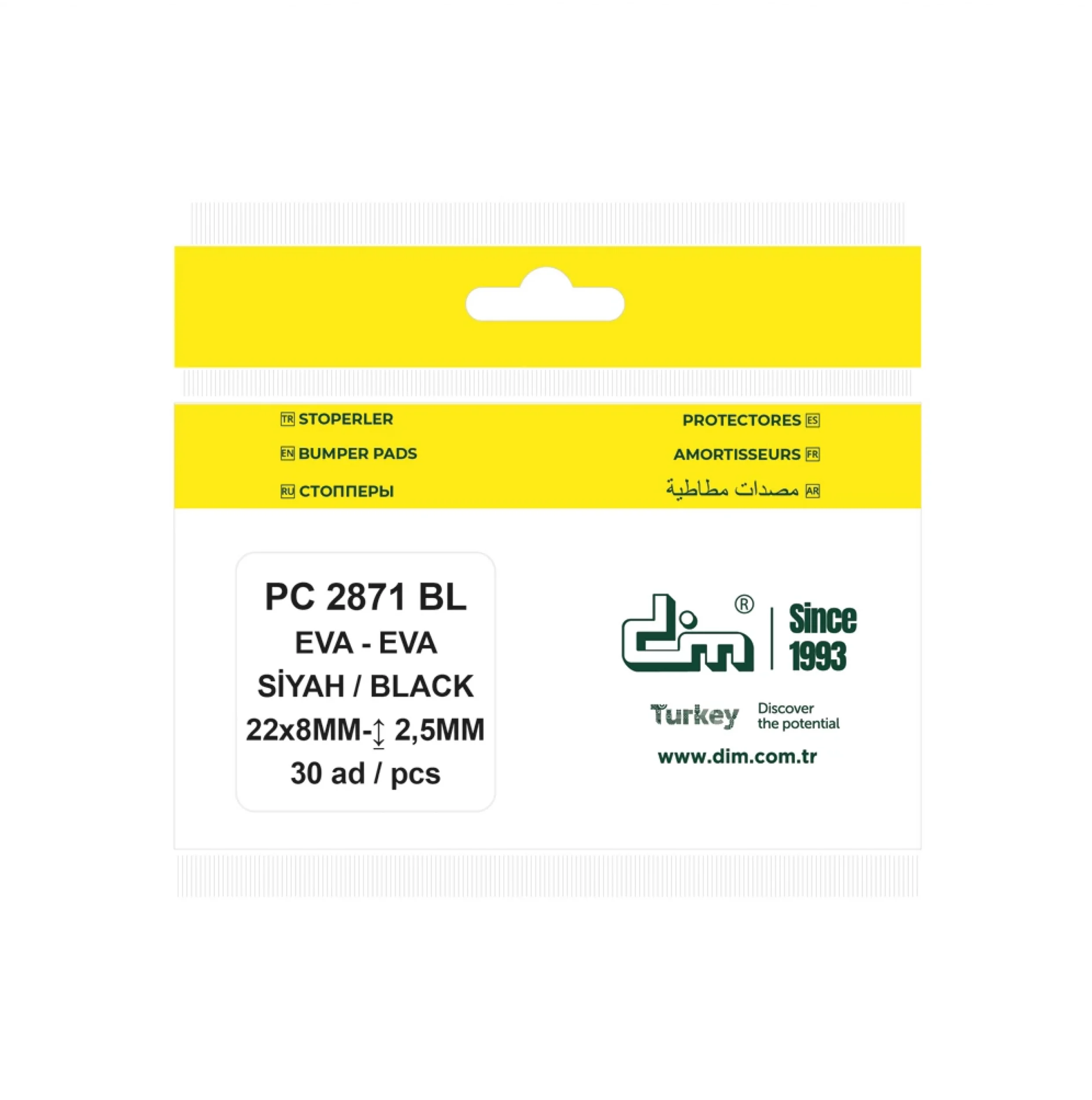 PACIFIC EVA BAZLI KAPI AMORTİSÖRÜ - SİYAH