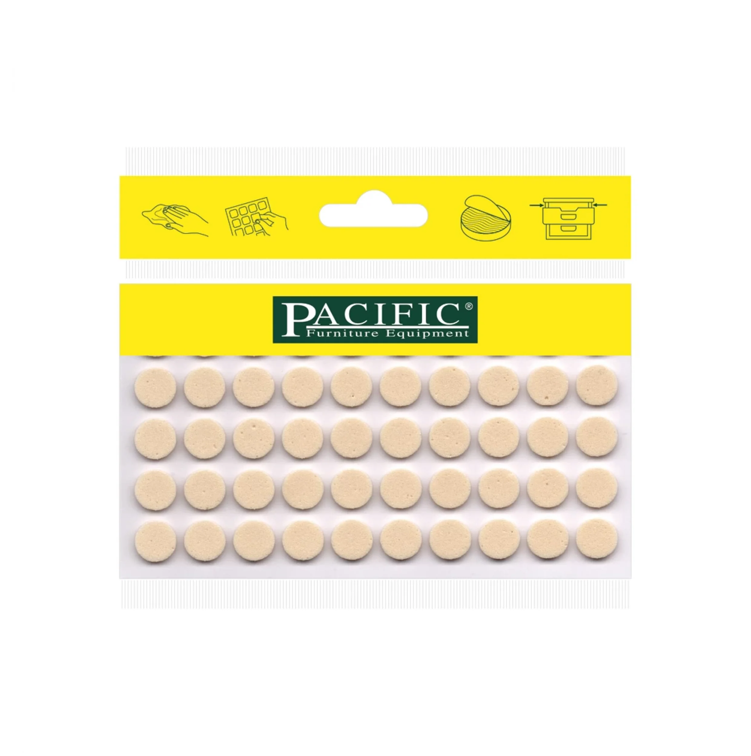 Dolap Kapağı Çekmece için Yapışkanlı EVA Ses Yalıtım Stoperi - BEJ