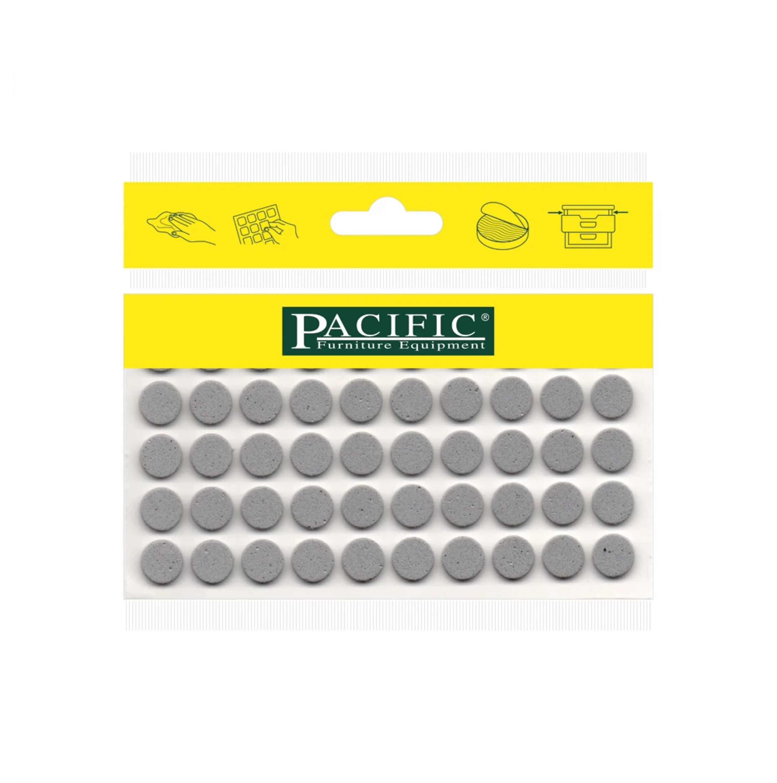 Dolap Kapağı Çekmece için Yapışkanlı EVA Ses Yalıtım Stoperi - GRİ