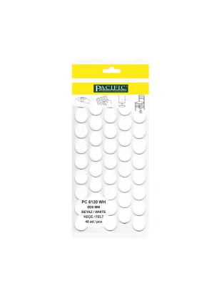 Yapışkanlı Masa Sandalye ve Mobilya Keçesi Zemin Koruyucu Keçe (Ø 20mm)