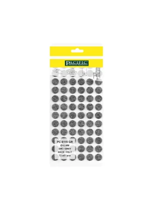 Yapışkanlı Masa Sandalye ve Mobilya Keçesi Zemin Koruyucu Keçe (Ø 15mm)