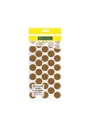 Yapışkanlı Masa Sandalye ve Mobilya Keçesi Zemin Koruyucu Keçe (Ø 24mm)