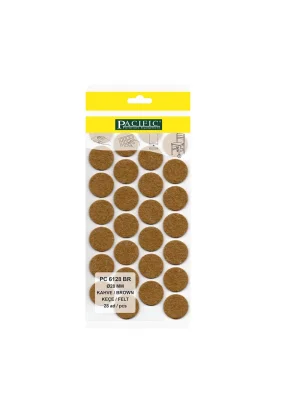 Yapışkanlı Masa Sandalye ve Mobilya Keçesi Zemin Koruyucu Keçe (Ø 28mm)