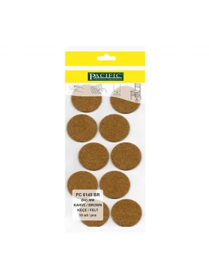 Yapışkanlı Masa Sandalye ve Mobilya Keçesi Zemin Koruyucu Keçe (Ø 45mm)