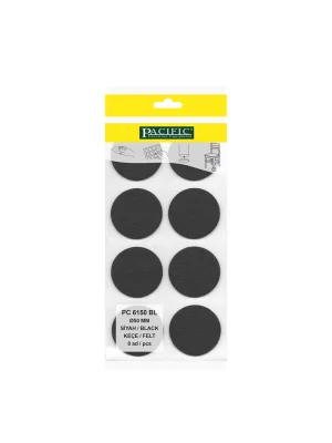 Yapışkanlı Masa Sandalye ve Mobilya Keçesi Zemin Koruyucu Keçe (Ø 50mm)