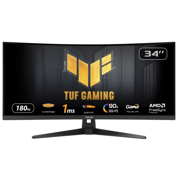 Asus 34 TUF Gaming VG34VQ3B 180Hz 1Ms FreeSync 2K WQHD VA Curved Gaming Monitör