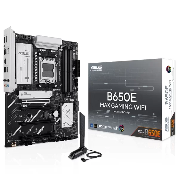 Asus B650E MAX GAMING WIFI DDR5 8000MHz (OC) M.2 AM5 ATX Anakart