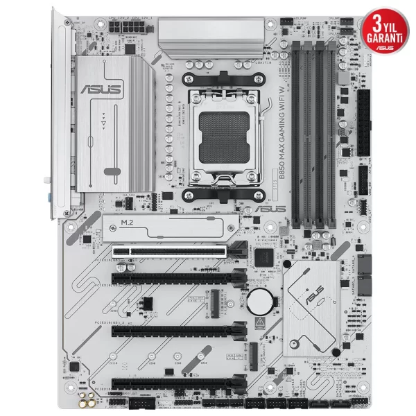 Asus B850 MAX GAMING WIFI W DDR5 8000MHz (OC) M.2 AM5 ATX Anakart