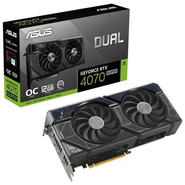 Asus GeForce RTX 4070 Super Dual O12G 12GB GDDR6X Ekran Kartı