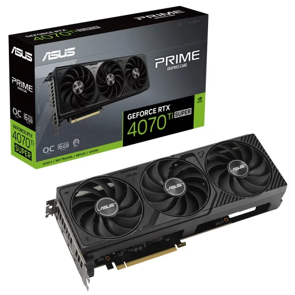 Asus GeForce RTX 4070Ti Super Prime OC Edition O16G 16GB GDDR6X 256 Bit Ekran Kartı