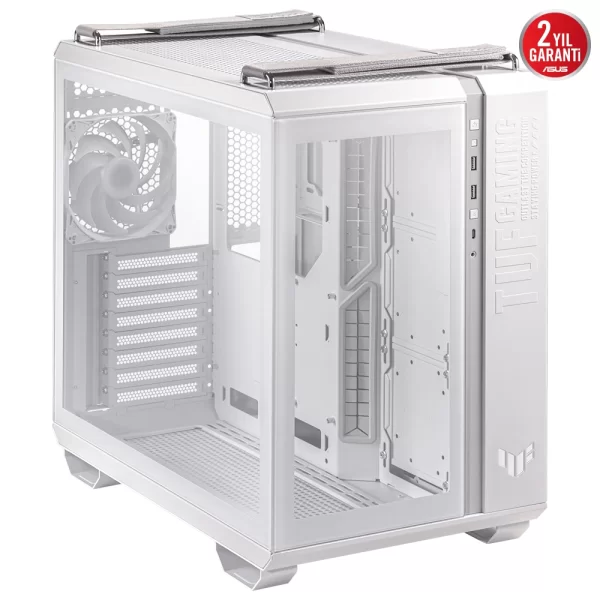 Asus GT502 Plus TUF Gaming Temperli Cam Beyaz USB 3.2 ATX Mid Tower Kasa