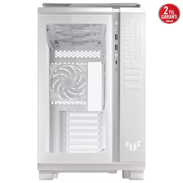 Asus GT502 Plus TUF Gaming Temperli Cam Beyaz USB 3.2 ATX Mid Tower Kasa