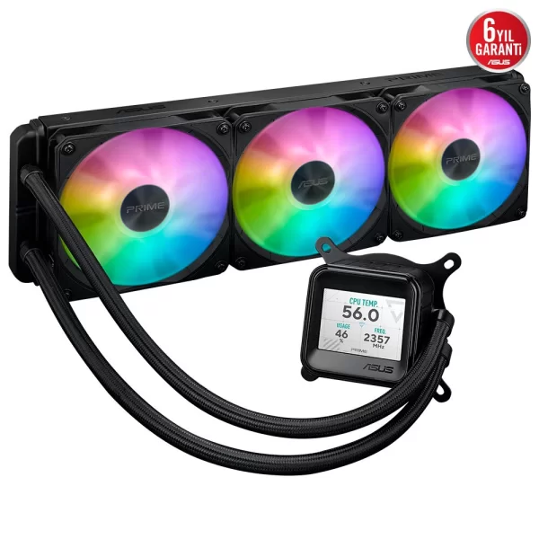 Asus LC 360 ARGB LCD 360mm Intel-AMD Uyumlu Sıvı Soğutucu