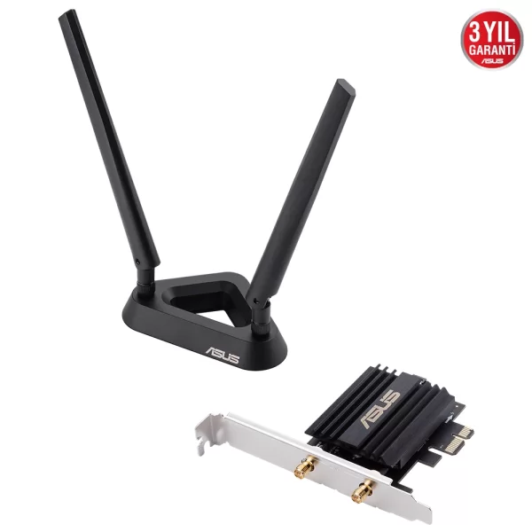 Asus PCE-AX58BT Dual Band PCI-e Wi-Fi6/Bluetooth 5.0 Adaptör