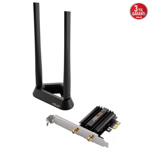 Asus PCE-AXE59BT WiFi6E TRI-Band PCIe Kablosuz Bluetooth Adaptör