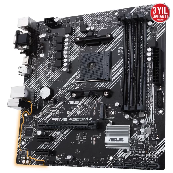 Asus Prime A520M-A DDR4 4800mhz(OC) M.2 AM4 mATX Anakart