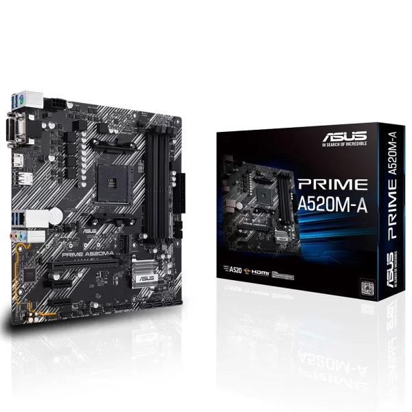 Asus Prime A520M-A DDR4 4800mhz(OC) M.2 AM4 mATX Anakart