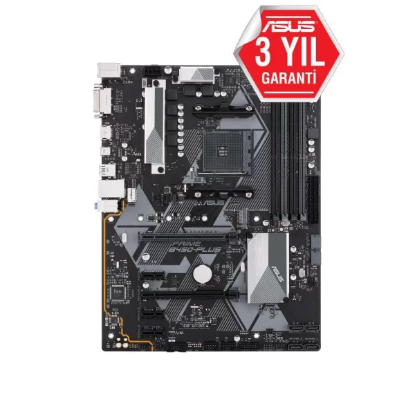 Asus Prime B450-Plus DDR4 4400MHz (OC) RGB M.2 AM4 ATX Anakart