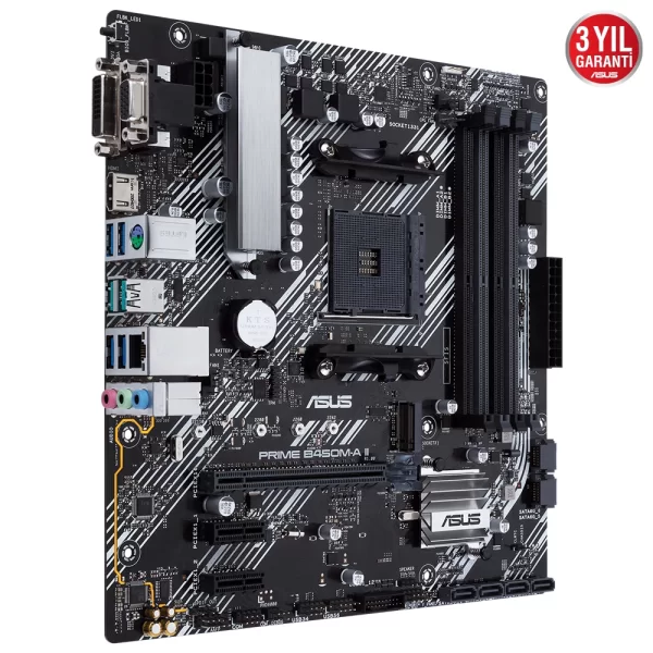 Asus Prime B450M-A II DDR4 4400MHz (OC) RGB M.2 AM4 mATX Anakart
