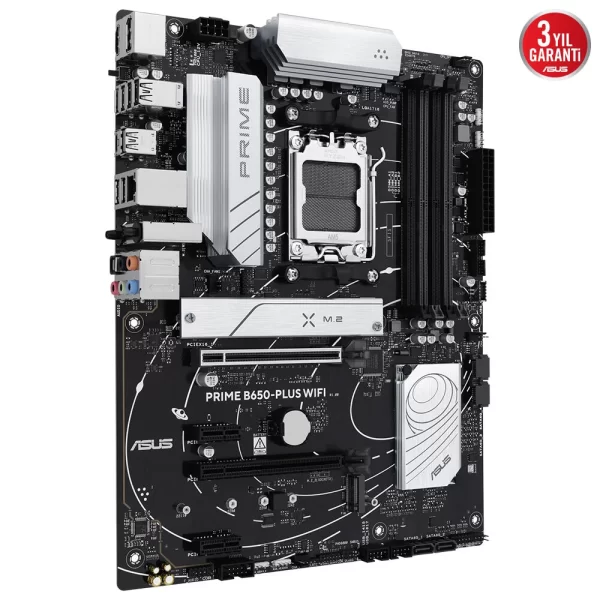 Asus Prime B650 Plus Wi-Fi DDR5 7600MHz (OC) M.2 AM5 ATX Anakart
