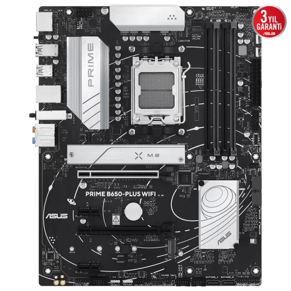 Asus Prime B650 Plus Wi-Fi DDR5 7600MHz (OC) M.2 AM5 ATX Anakart