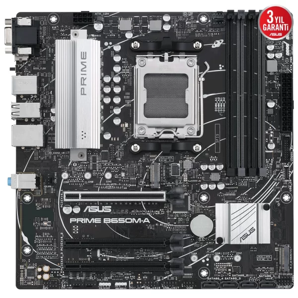 Asus Prime B650M-A DDR5 5600MHz (OC) RGB M.2 AM5 mATX Anakart