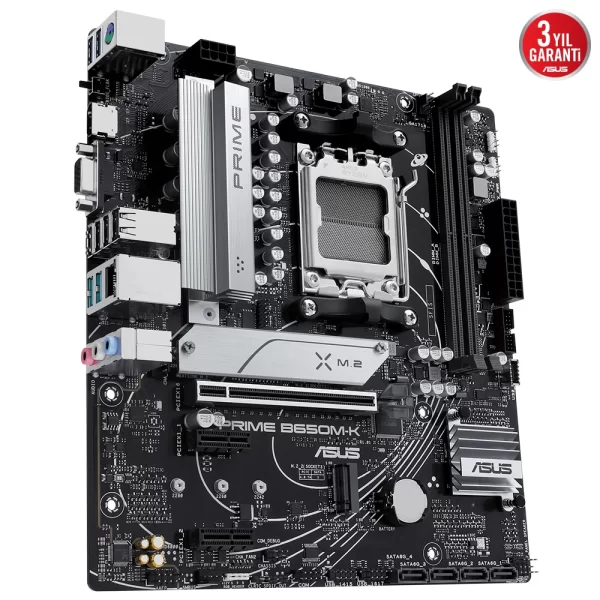 Asus Prime B650M-K MATX RGB M.2 DDR5 AM5 Anakart