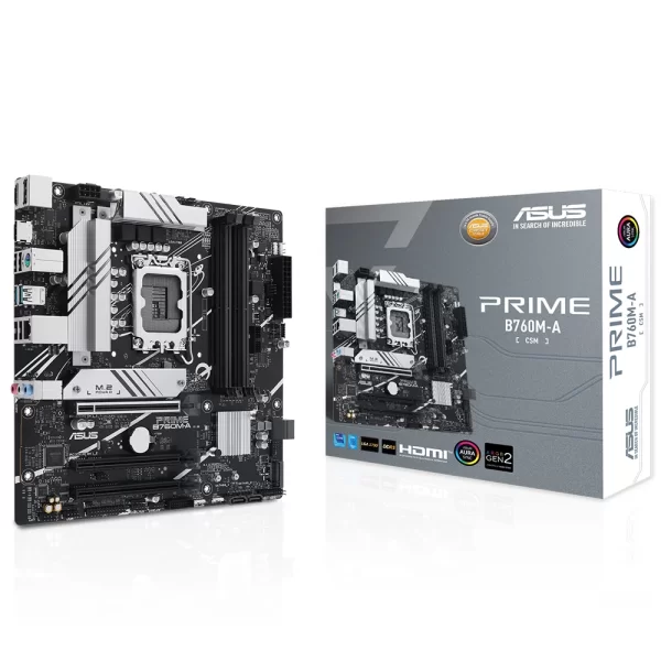 Asus Prime B760M-A-CSM DDR5 7200mhz (OC) RGB M.2 1700p mATX Anakart