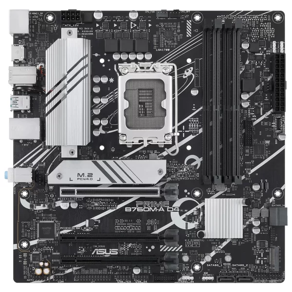 Asus Prime B760M-A D4-CSM DDR4 5333MHz (OC) RGB M.2 1700p mATX Anakart
