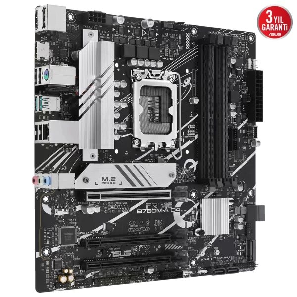 Asus Prime B760M-A D4-CSM DDR4 5333MHz (OC) RGB M.2 1700p mATX Anakart