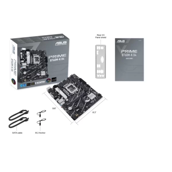 Asus Prime B760M-K D4 RGB M.2 mATX DDR4  LGA1700 Anakart