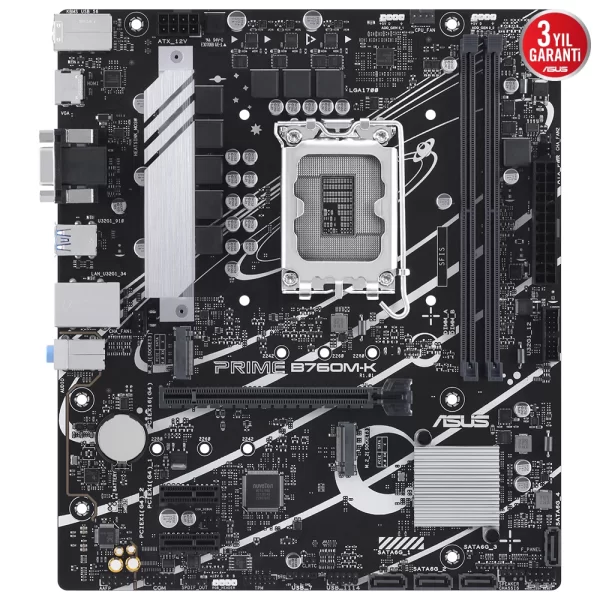 Asus Prime B760M-K RGB M.2 mATX DDR5 LGA1700 Anakart