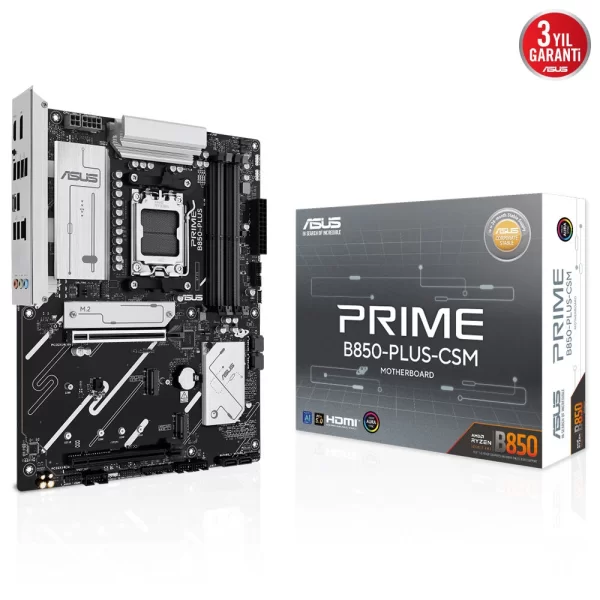 Asus Prime B850-PLUS-CSM DDR5 8000MHz (OC) M.2 AM5 ATX Anakart
