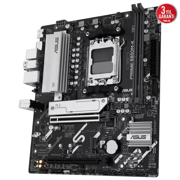 Asus Prime B850M-K DDR5 8400MHz (OC) M.2 AM5 mATX Anakart