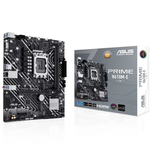 Asus Prime H610M-E-CSM DDR5 5600MHz (OC) RGB M.2 1700p mATX Anakart