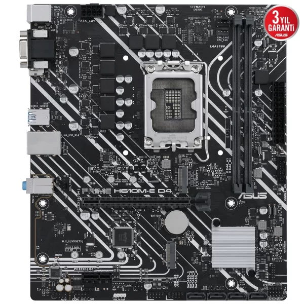 Asus Prime H610M-E D4-CSM DDR4 3200MHz (OC) M.2 1700p mATX Anakart