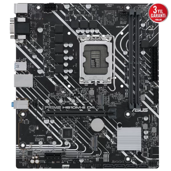 Asus Prime H610M-E D4 DDR4 3200MHz (OC) M.2 1700p mATX Anakart