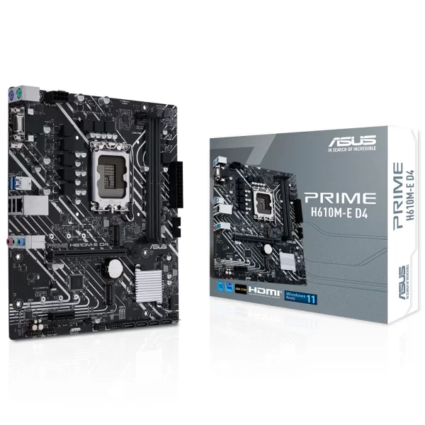 Asus Prime H610M-E D4 DDR4 3200MHz (OC) M.2 1700p mATX Anakart