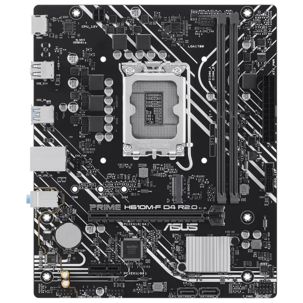 Asus Prime H610M-F D4-R2.0-CSM DDR4 3200MHz (OC) M.2 1700p mATX Anakart