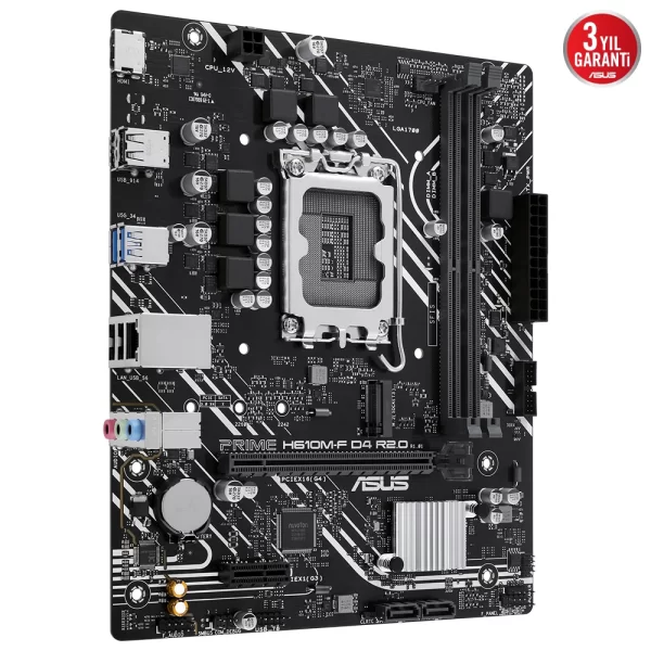 Asus Prime H610M-F D4 R2.0 DDR4 3200Mhz M.2 1700p mATX Anakart