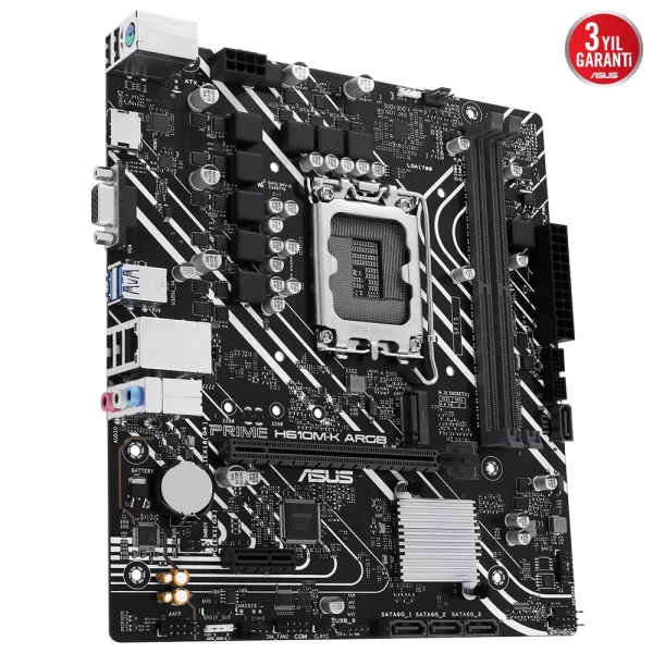 Asus Prime H610M-K ARGB M.2 mATX DDR5 LGA1700 Anakart