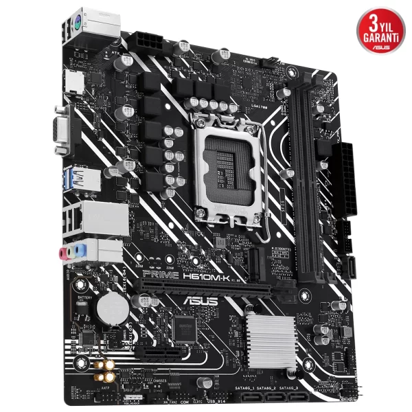 Asus Prime H610M-K DDR5 5600MHz (OC) M.2 1700p mATX Anakart