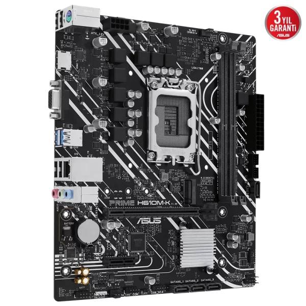 Asus Prime H610M-K DDR5 5600MHz (OC) M.2 1700p mATX Anakart