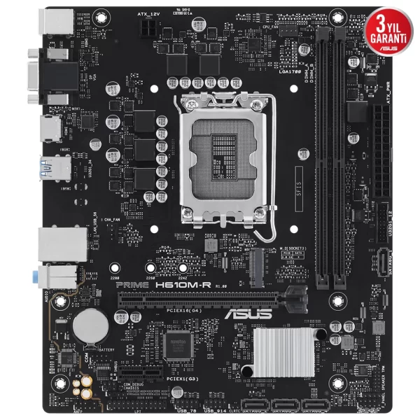 Asus Prime H610M-R DDR4 3200MHz (OC) M.2 1700p mATX Anakart