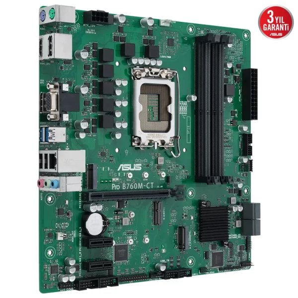 Asus Pro B760M-CT-CSM DDR5 6200MHz (OC) M.2 1700p mATX Anakart