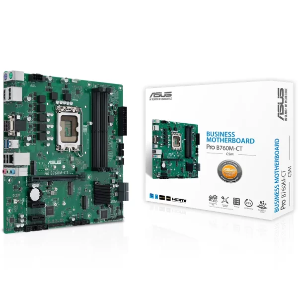 Asus Pro B760M-CT-CSM DDR5 6200MHz (OC) M.2 1700p mATX Anakart