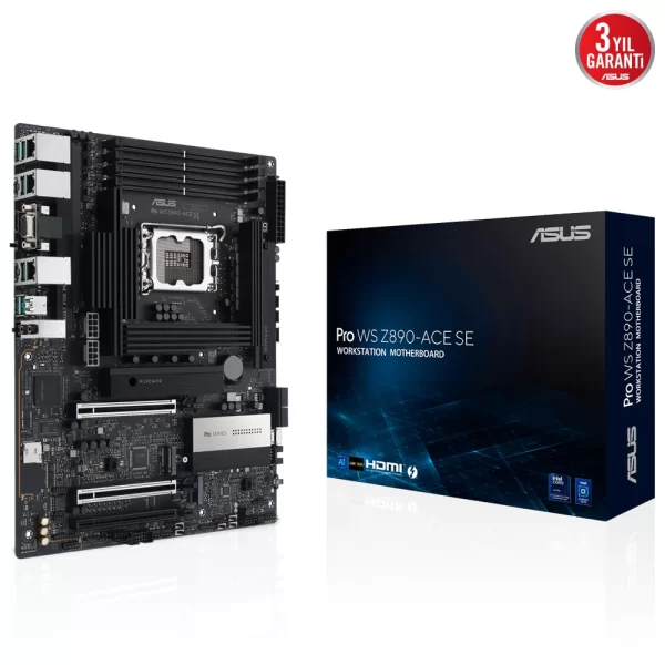 Asus Pro WS Z890-ACE SE DDR5 9066MHz (OC) M.2 1851p ATX Anakart
