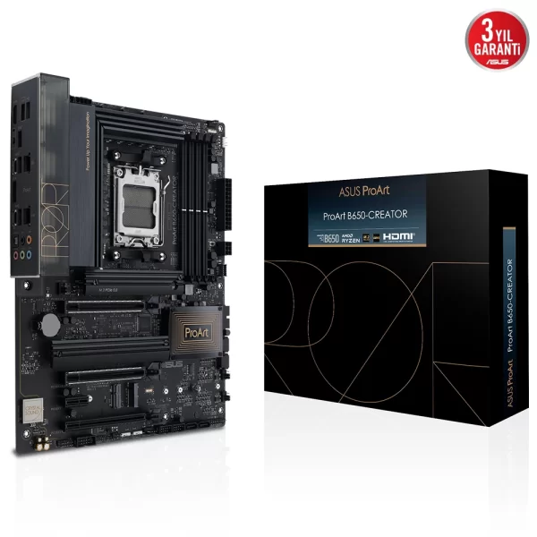 Asus ProArt B650 CREATOR DDR5 6400MHz (OC) M.2 RGB AM5 ATX Anakart