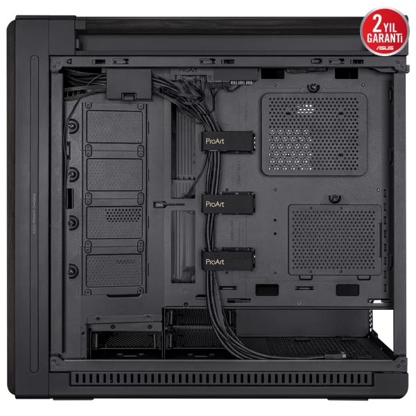 Asus ProArt PA602 Siyah Wood Edition Temperli Cam PWM Mid Tower Kasa