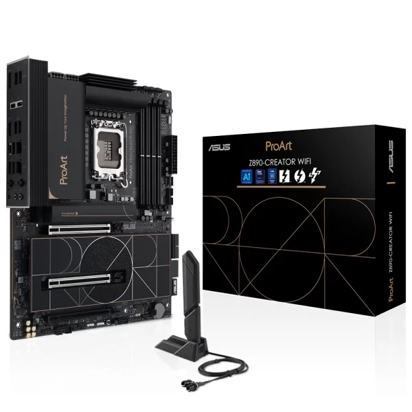 Asus ProArt Z890-CREATOR WiFi 9000mhz(OC) M.2 1851p ATX Anakart